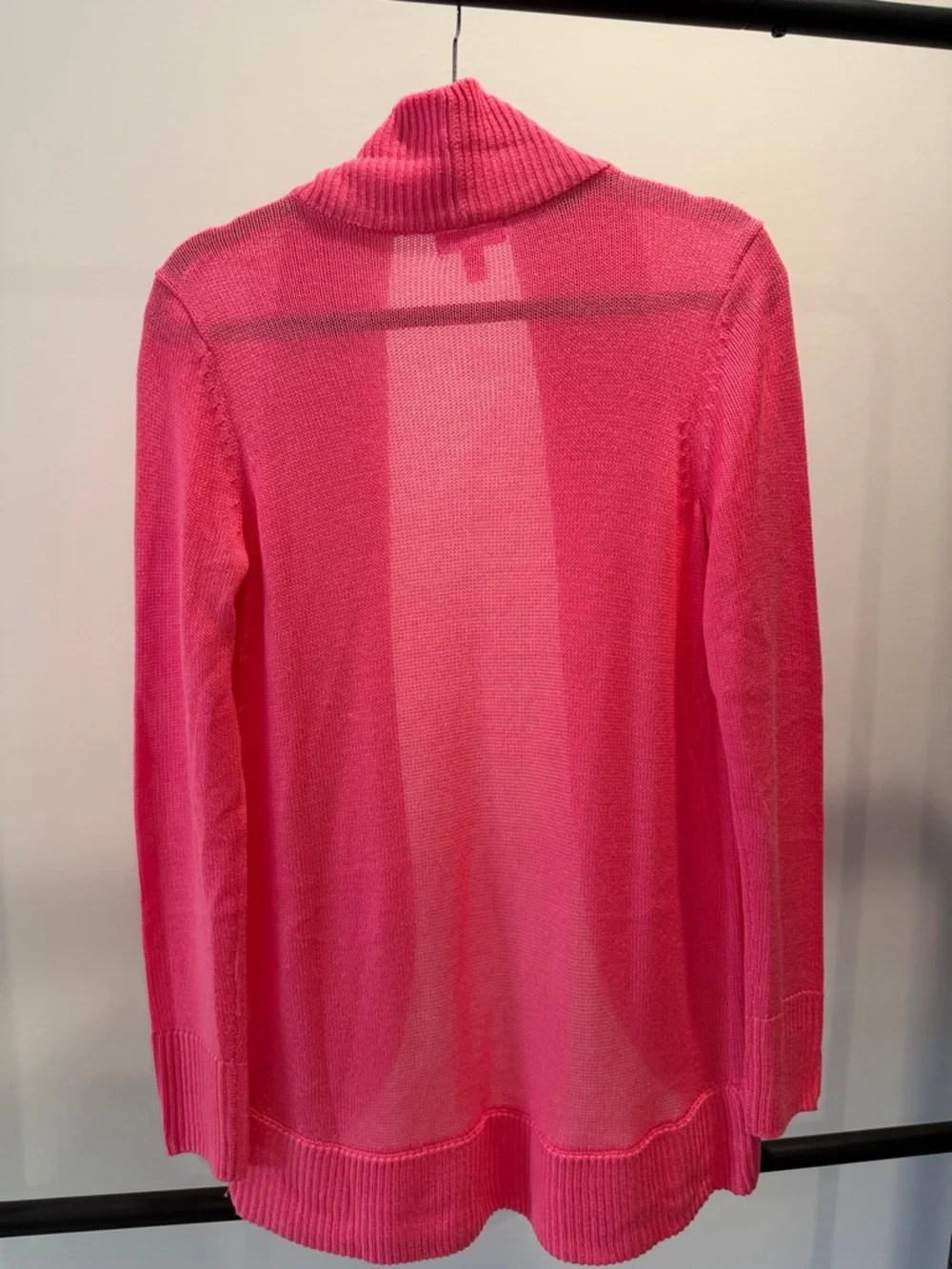 Lilly Pulitzer Bright Pink Open-Front Cardigan - Picture 9 of 12